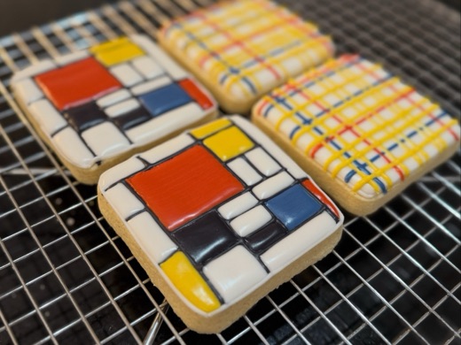 Broadway Grids: Mondrian-inspired sugar cookies